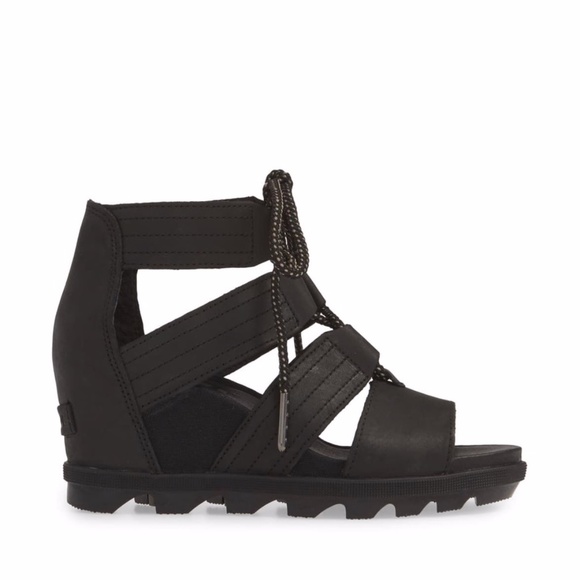 $150 NIB Sorel Black Joanie Cage Sandal. - Picture 3 of 7